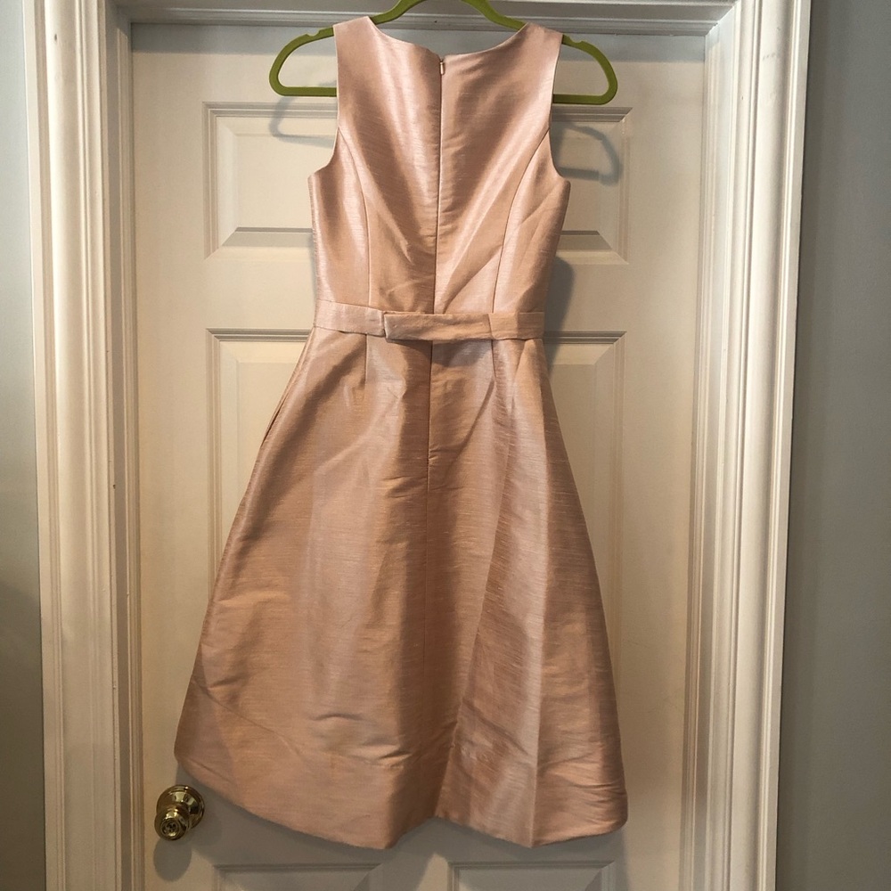 ALFRED SUNG Pale Pink Sleeveless V-Neck A-Line Dress - Picture 2 of 3